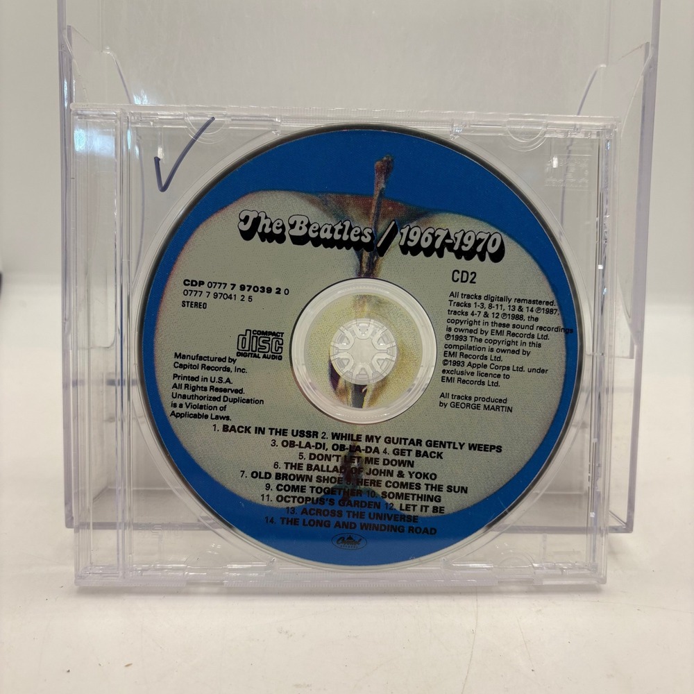 The Beatles 1967-1970 Blue Album CD2 Disc Only CDP 0777 7 97039 2 0 Capitol
